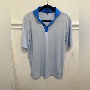 Scout Light Blue Polo Shirt with Royal Blue Accents